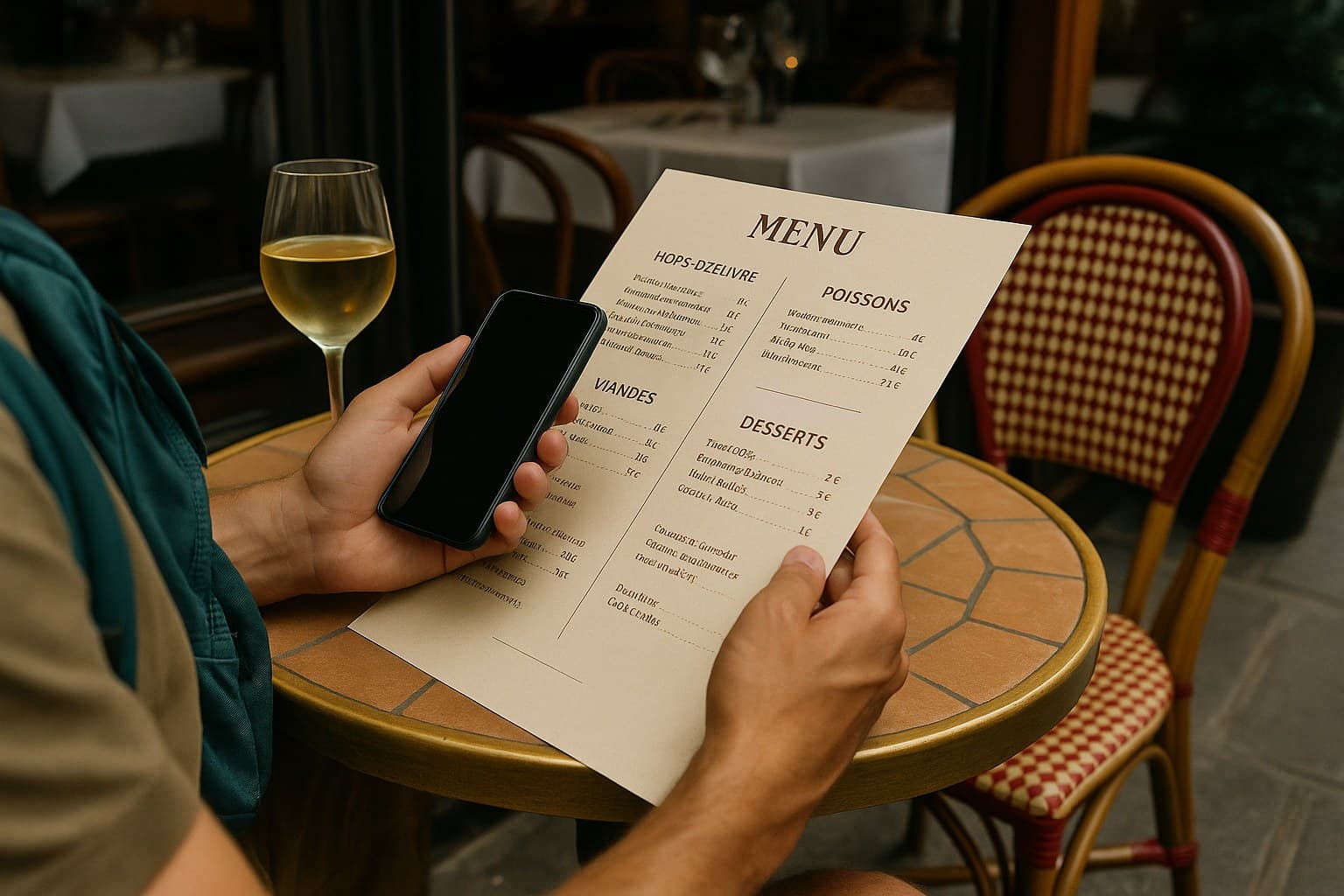What to do when a restaurant menu has no English version